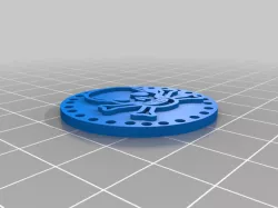 Skull Sew On Badge