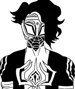 Spider-Man Pavitr Prabhakar stencil 1