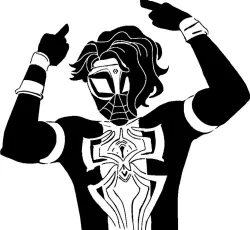 Spider-Man Pavitr Prabhakar stencil 2