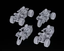 Tofty's Space Dwarf Cruiser Bike/Trike/Quad 28mm