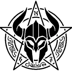 Viking Helmet stencil