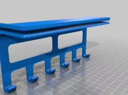 wall key holder with slit and tray