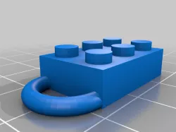 blank lego fob