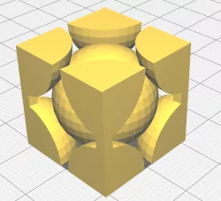 Body-Center-Cubic Unit Cell for 3D printing (with Supports)