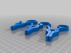 Chip Bag Clip V7 with rings to hang up somewhere