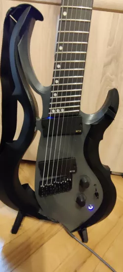 FRX style electric guitar, 7 string multiscale RedRaven4