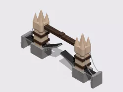 Functional Tower Brige (cartoon style)