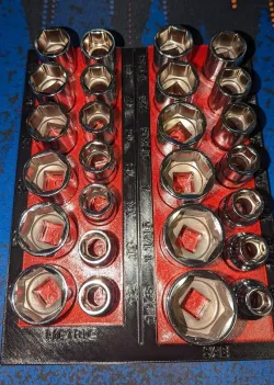 HF Icon Half Inch Drive Socket Set Organizer