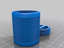 Knurled Flush Screw Lid Container -
