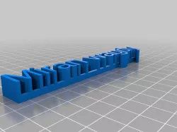 My Customized 3D name plate