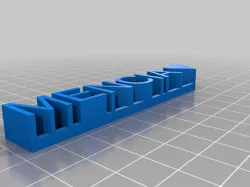 My Customized 3D name plate