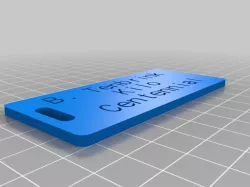 My Customized Customizer Version of luggage label