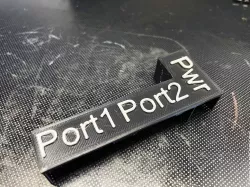 Power switch and controller ports cap for Commodore 64