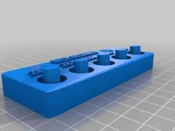 Reloading sizing die bushings organizer