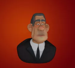 RICK DICKER - THE INCREDIBLES - CHARACTER BUST