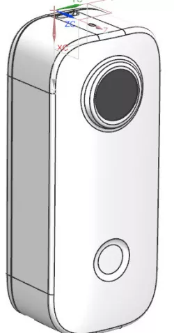 SJCAM C100 actioncam CAD model