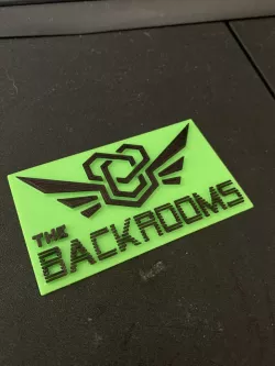 The Backrooms - Logos, Badges, Emblems, and Plaques