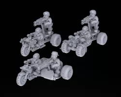 Tofty's Space Dwarf Weapons Trike/Quad & Sidecar 28mm
