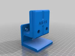 AR-15 Wall Mount with detached magazine