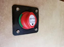 Battery switch plate