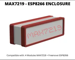 Enclosure for MAX7219 and ESP8266