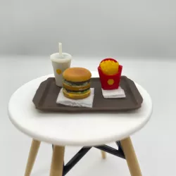 Hamburger set miniature 1/12 scale