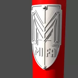 Head shield from a MIFA folding bicycle