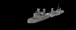 HMS Fiji superstructure 1/144th scale