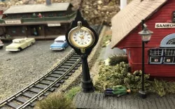 HO scale Clock for train station or street corner. 