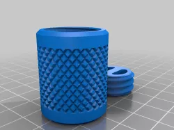 Knurled Flush Screw Lid Container - 18x20