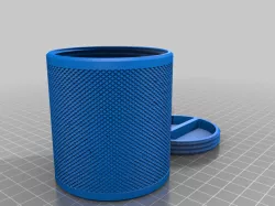 Knurled Flush Screw Lid Container - customized