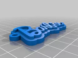 Llavero Barbie logo mod 2