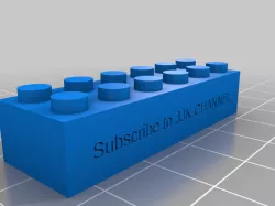Mini 1,000 Subscriber Club Custom Lego Brick