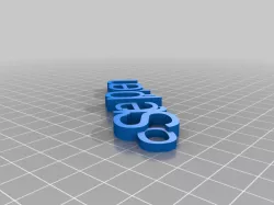 My Customized iamburny's v2  Text - Name Keyring / Keyfob