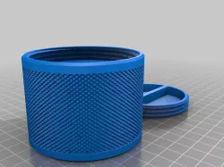 My Customized Knurled Flush Screw Lid Container -H