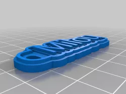 My Customized Multiline Tag or Keychain