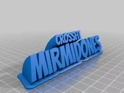 My Customized Sweeping 2-line name plate (text)