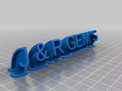 My Customized Sweeping name plate
