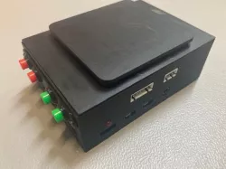 Raspberry Pi 4 case with JST connector and physical buttons for 3D printer