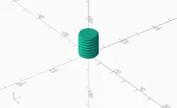 scad flat-ended threading library