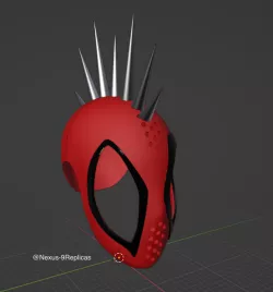 Spider Punk Face Shell Across the Spider-verse