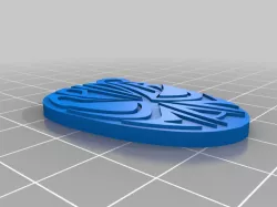 Spiderman keychain with text