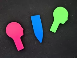 Wavelength boardgame tokens