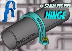 ∅ 32mm PVC Pipe Clamp // Fixation tube PVC