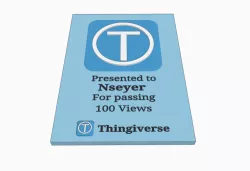 100 view thingiverse play button 