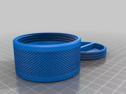 2.25x1 Knurled Flush Screw Lid Container -