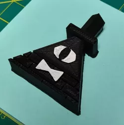 Bill Cipher - Gravity Falls (REVAMP/FIXED) + Keychain hole optional