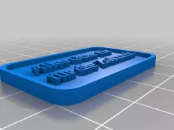 Customized Trophy Plate - alles Gute für die Zukunft