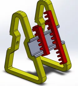 DIN Rail Stand and spring clamp
