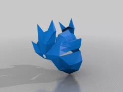 Dragon Full Helm OSRS Moveable Parts